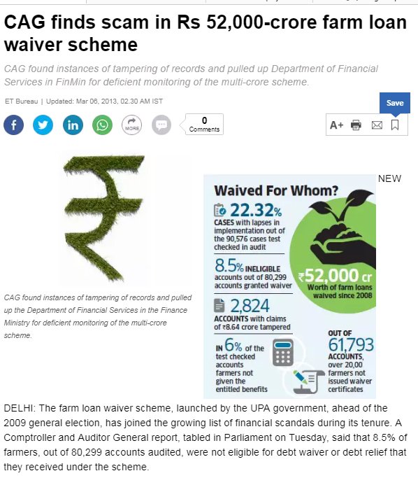 LambodarPrDash's tweet photo. @rssurjewala @arunjaitley Randeep ji, UR brain turned into #Assback by contineous protecting #Papu
1, #UPA under Congress is main culprit behind loan waiver
2. The corrupt traitor #Nehruvian_Dynasty flourished on every populist scheme, hence the development/poverty has no significant change. Read it๐๐๐ https://t.co/cqKeDyaohq