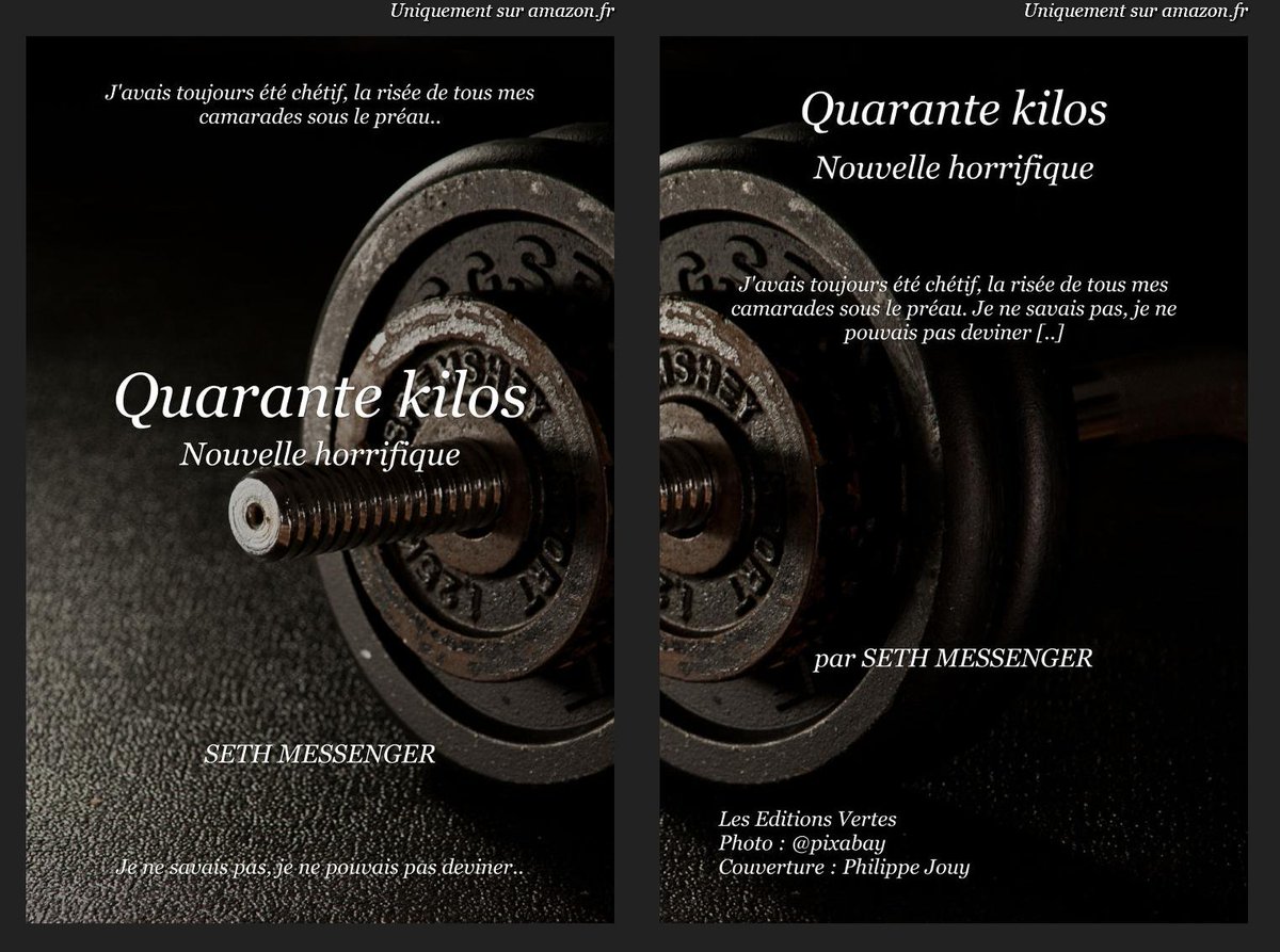 SethMessenger's tweet image. Nouvelle horrifique : Quarante kilos
amzn.to/2CDLsQL