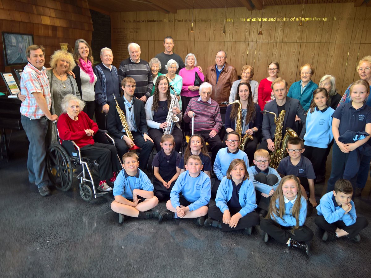 Sunbeams_Music's tweet photo. WOW!!🎷🎷🎵 💙What an incredible start to the week with @BorealisSax4tet from @LiveMusicNowUK on Tour at Sunbeams. Wonderful audience with @Amys4care and children from Plumpton School. Thank you! @KarenIrwin2 https://t.co/ygVUsozJpR