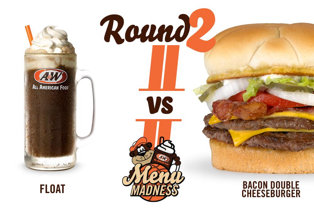 awrestaurants's tweet photo. Round 2 of #MenuMadness begins now! 

RT to vote #Float

LIKE to vote #BaconDouble https://t.co/9Inrm1ilFv