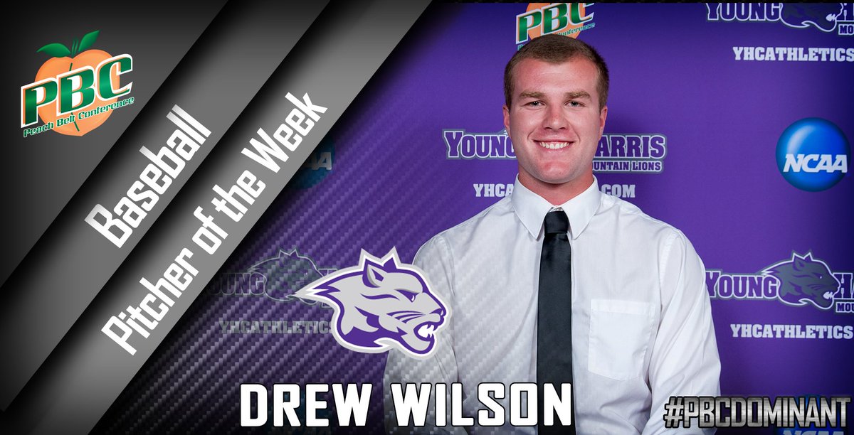 The PBC Baseball Pitcher of the Week is <a href="/YHCAthletics/">YHC Athletics</a> Drew Wilson! bit.ly/2Woj3pq    #PBCDOMINANT