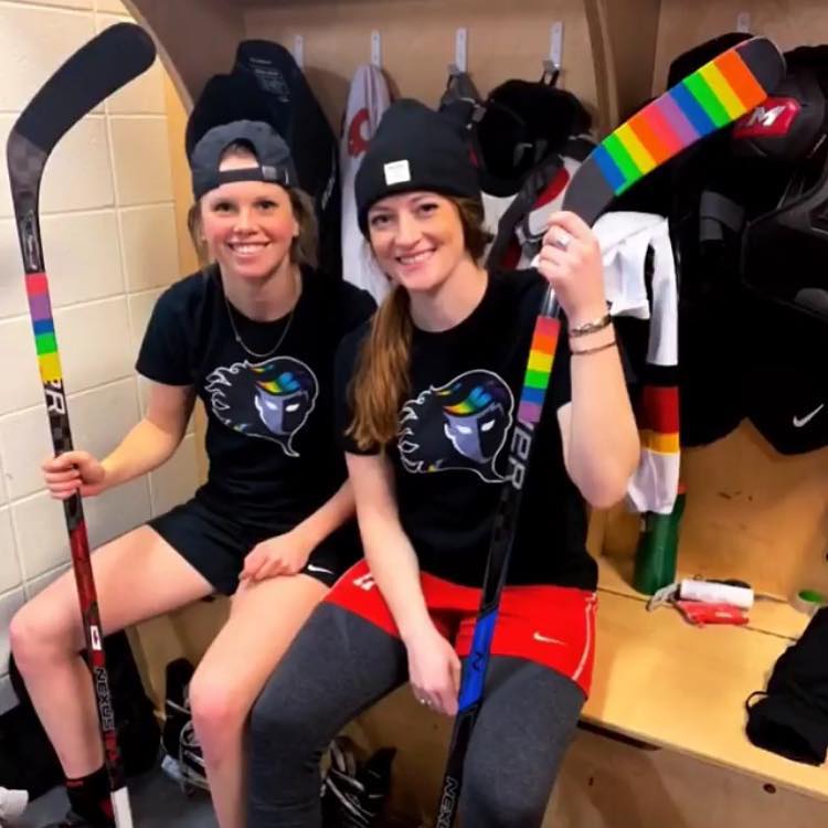 Congratulations to #PrideTape supporters and newly crowned #ClarksonCup Champions— the @InfernoCWHL! #HockeyIsForEveryone 🏒🏳️‍🌈