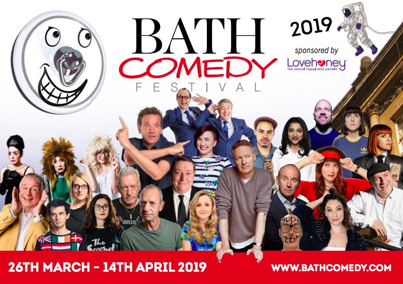 PromoteComedy's tweet photo. It's the Bath Comedy Festival 2019
26th March - 14th April 👀
Tickets On Sale Now🤳 https://t.co/c7OUZAa6P1
⭐⭐⭐⭐⭐🤣😂

#Bath #BathComedy #Comedians #ComedyShow #ComedyClub #comedy https://t.co/3tUQZdG4Z0