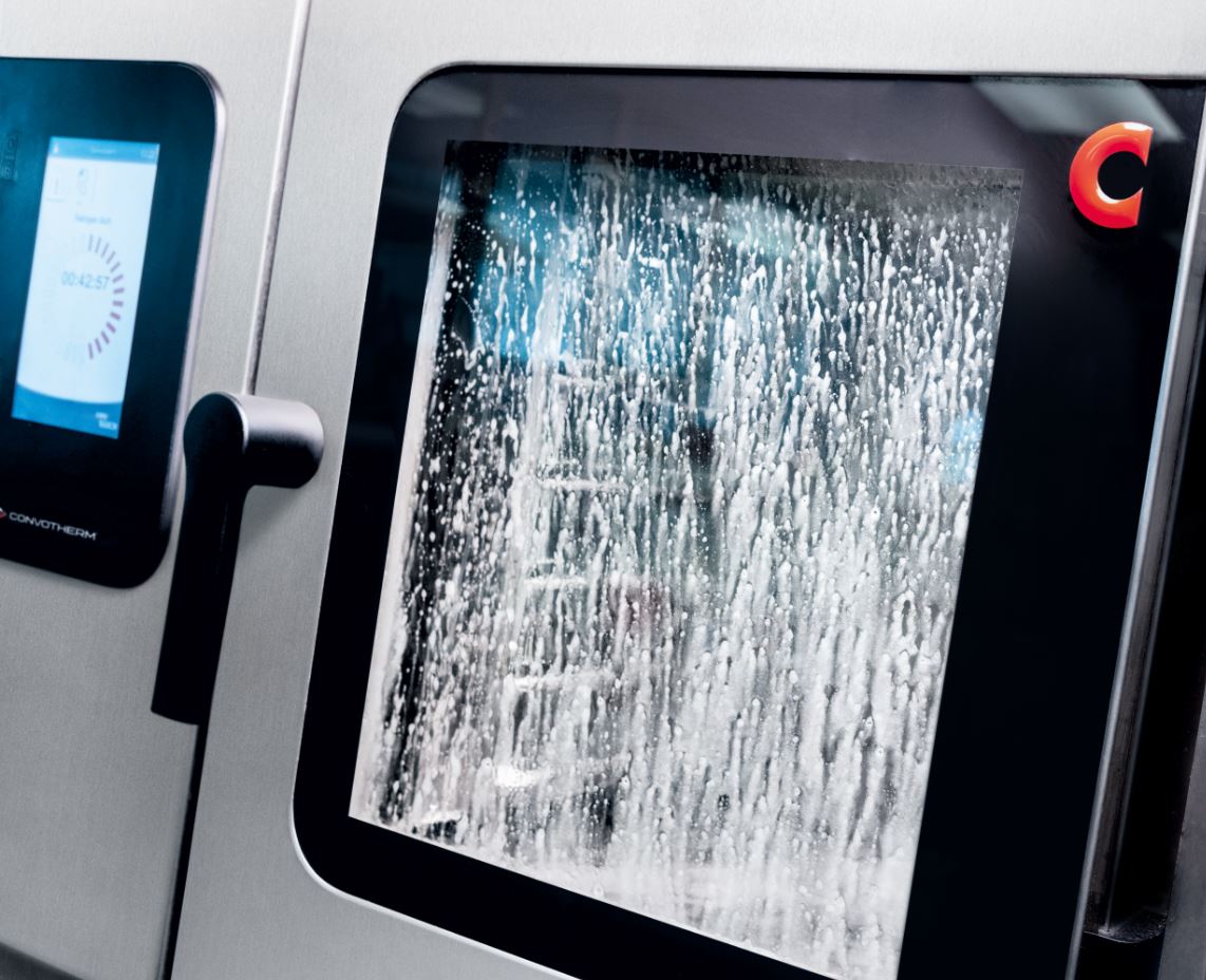 convotherm's tweet photo. As little effort as possible: The #Convotherm cleaning feature #ConvoClean+ is a standard equipment of the easyTouch™ series. Since the system works fully automatic, it is also possible to use it overnight. https://t.co/yPsJ9rcn3U
#timesaver #cleaningfeature https://t.co/sXg4Ndc8yb
