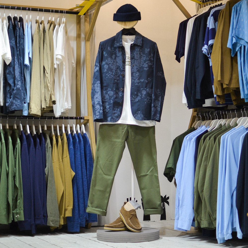 Product Focus: The @universal_works Bakers Jacket. 
Showing how versatile it is, we’ve styled the Bakers Jacket in three different ways. 
•
Shop in store and online now at liquorstoreclothing.com