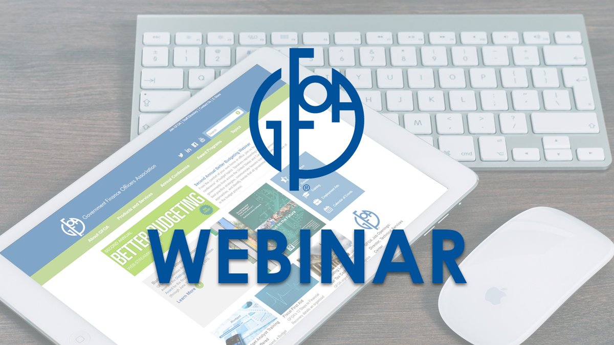 GFOA's tweet photo. Join our Case Studies in Online #FinancialTransparency webinar on April 11.This session will explore the benefits and challenges of sharing financial information online by reviewing case studies. Learn more: https://t.co/9nqUHyRXjL #GFOA https://t.co/tpuhhrSOzn
