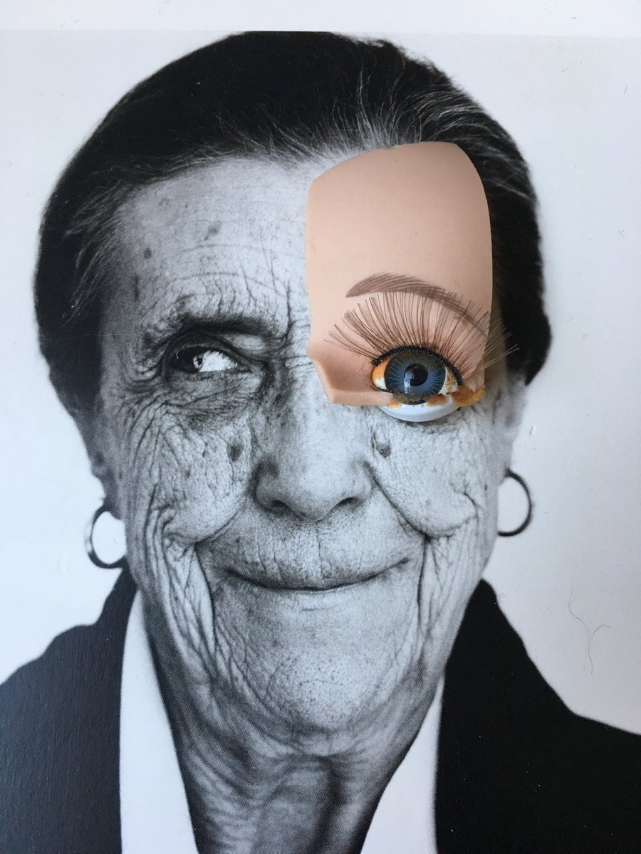 katemurdochart's tweet photo. From the studio. This is how I feel. #katemurdoch #artist #intervention #foundimage #lb #cataracts #onedownonetogo https://t.co/cTd7GGNVQo