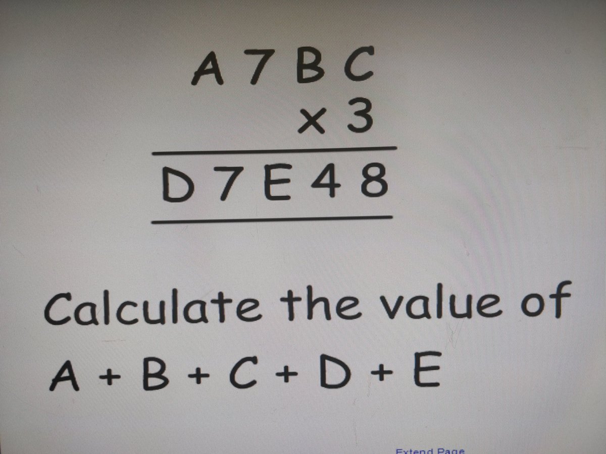sma_numeracy's tweet photo. This weeks numeracy challenge! Can you figure it out? @stmacharacademy #numeracyworkout https://t.co/lcYjx2VFki