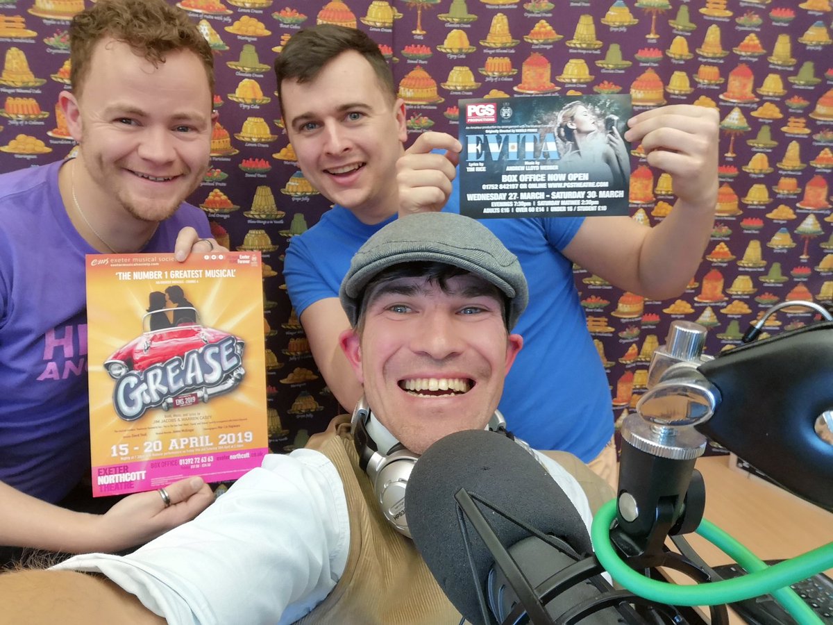 EntertaininglyD's tweet image. Big thanks to Sam from @plymouthgns,   Liam from @ExeterMusical, @danielbuckroyd  from @ExeterNorthcott, Comedian Christian Russell-Pollock and Twiggy Lake from A.N.T.S for their fabulous contribution to today's jam packed and @EntertaininglyD edition of ARTZ4U on @SoundartRadio