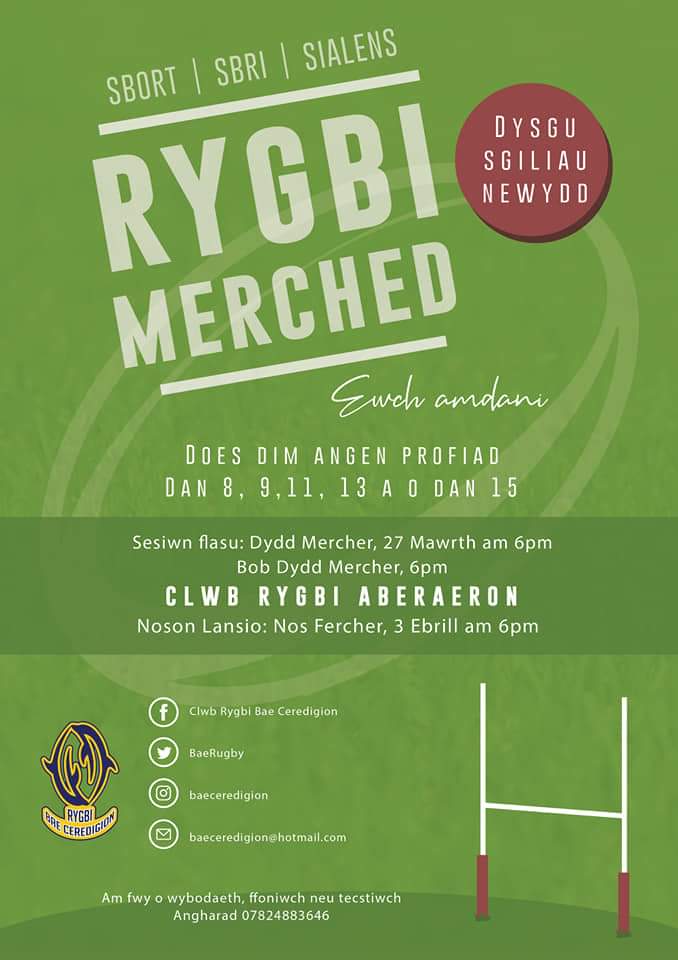 BaeRugby's tweet photo. Rygbi Merched yn dechrau nos Fercher hyn.
Sesiwn flasu - does dim angen cofrestru ar y noson gyntaf.
Don't forget Girls Rugby strarting this Wednesday night.
Age 6 to 15 :).
Taster session only no need sign up first night.
#girlsrugby #fun #makingnewfriends 
#tryitout https://t.co/hkg39UEXzA