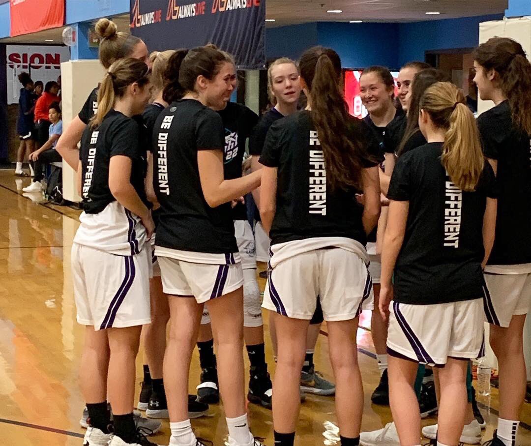 flight22girls's tweet photo. What a great first weekend with our two teams! We were challenged and pushed, but we also grew from game to game. We couldn’t ask for a better group of girls or families to go on this journey with! It’s going to be a great season💜🏀#flight22 #family #bedifferent #biggerthanball https://t.co/3GVcoB9w5J