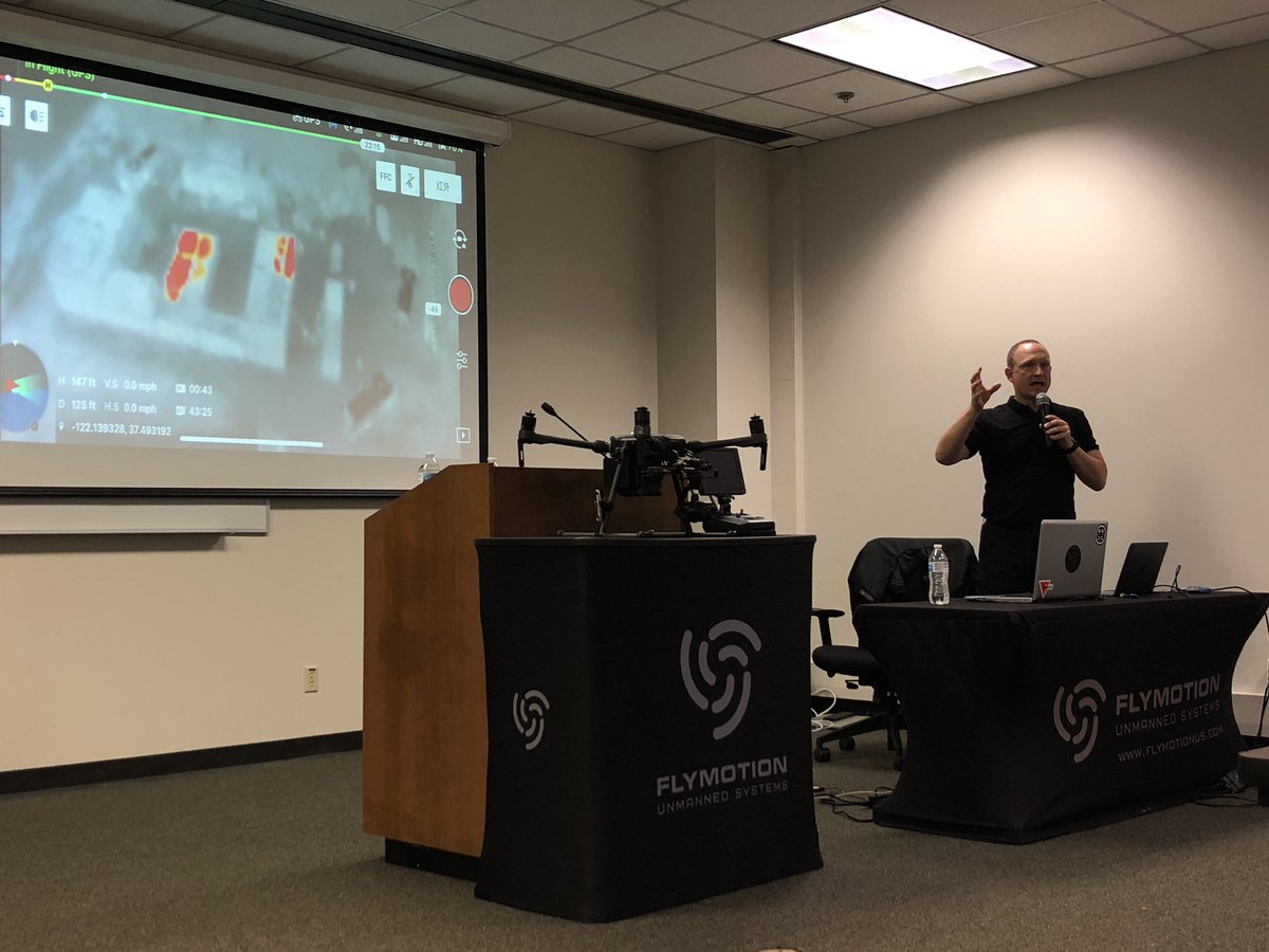 dronelaws's tweet photo. At #UTAC2019, Romeo Durscher explains the latest in drone technologies that can revolutionize public safety missions. https://t.co/3zOqqvkYnV