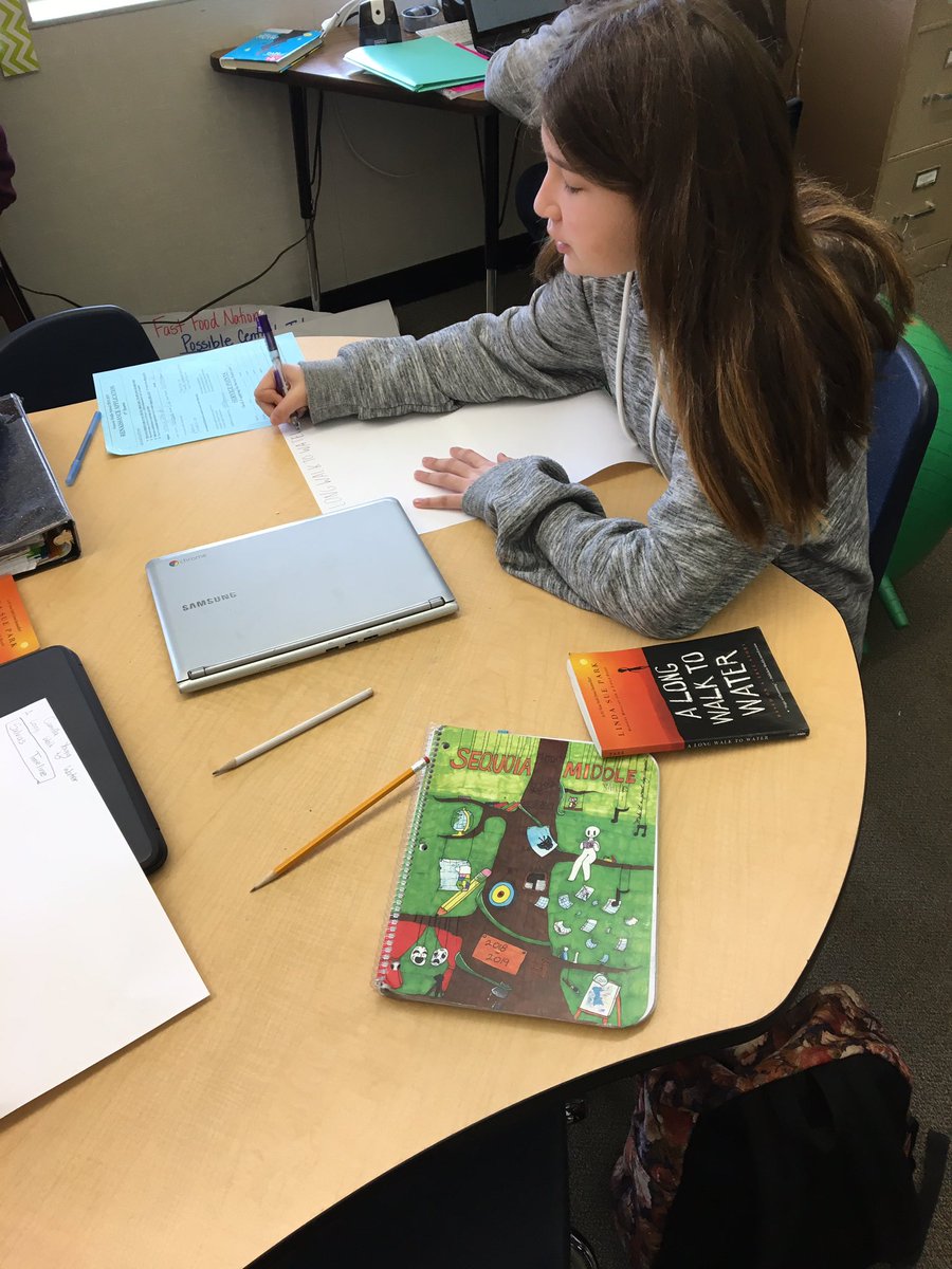 KteachSMS's tweet photo. 6th graders excited to show mastery of workshop strategies through book reflection projects.@SequoiaMSGiants https://t.co/1AAyQGfFCI
