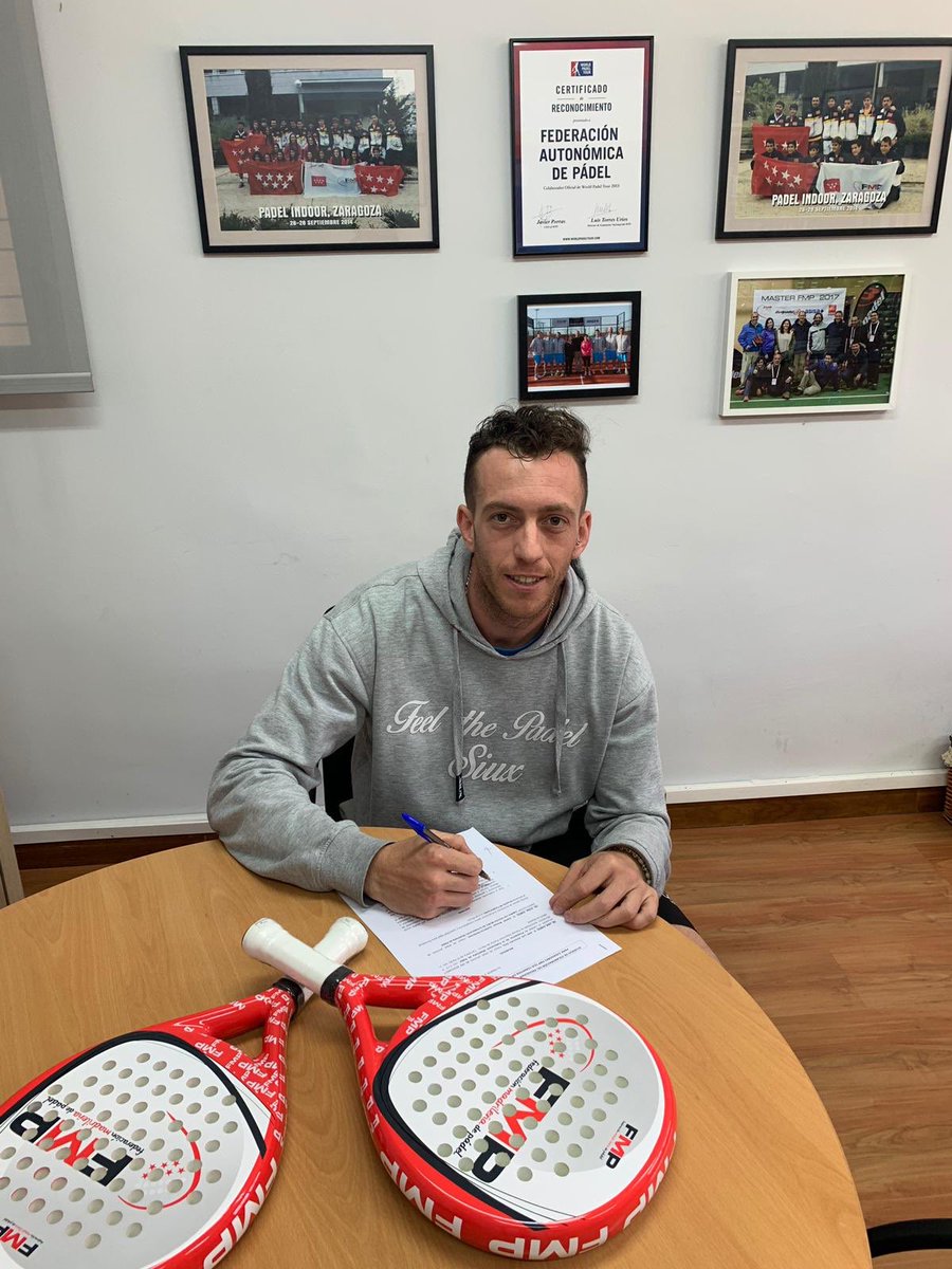 FMP_Padel's tweet photo. Bienvenido Daniel Bressel al Proyecto de ayudas para jugadores FMP y WPT 2019 de la Federación Madrileña de Pádel. 🎾 
@danybressel #soyfmpadel #padel #madrid https://t.co/Sdb1Q0uA5u