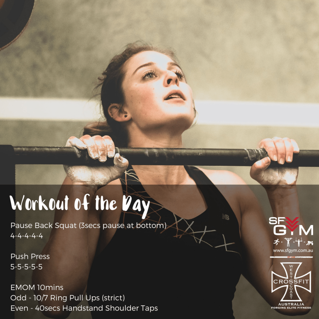 Workout of the Day, Tuesday 26th March 2019 sfgym.com.au/workout-of-the…
