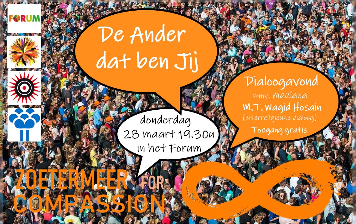In #Zoetermeer geen stille tocht. We gaan donderdagavond met elkaar in  gesprek, in het #Forum. Reflectie - de Ander dat ben Jij - ik ook als  dader? #Compassie - of als slachtoffer..... Wie zijn we voor elkaar?  Kennis maken, ervaringen delen, dromen en DOEN. <a href="/raadzoetermeer/">Raad Zoetermeer</a>