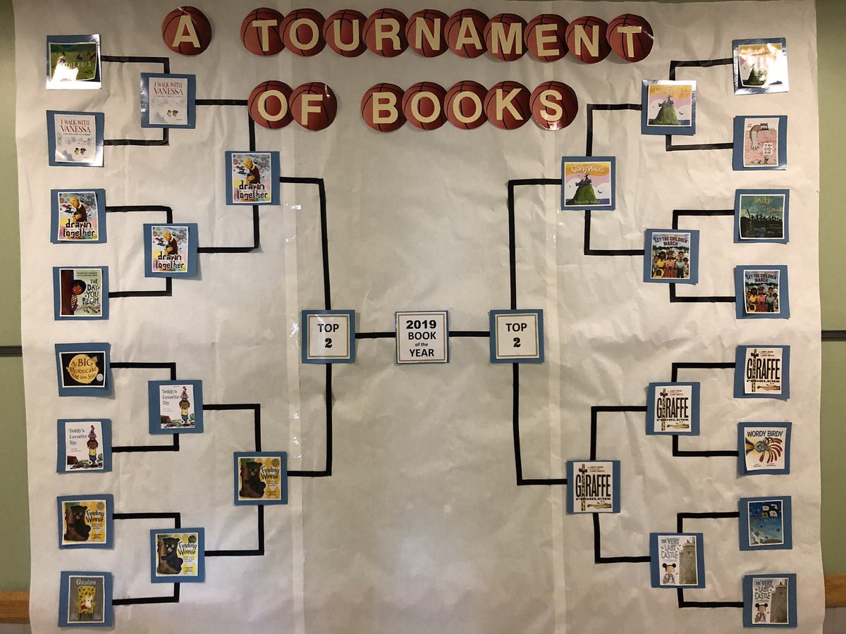 BatchLibrary's tweet image. Down to the final four in our March Reading Madness.

Drawn Together vs.
Finding Winnie

Teddy’s Favorite Toy vs.
Giraffe Problems
@TheBatchBulldog