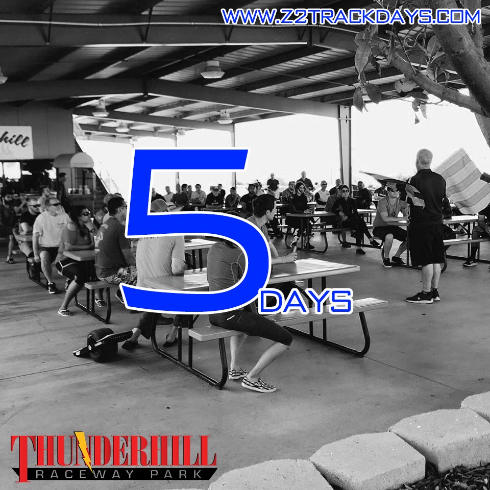 Z2trackdays's tweet photo. We're five days away from our first @ThunderhillPark weekend of the season! Come out and join us for a great weekend of riding!

Sign up today: https://t.co/j6AoCmV5Yf https://t.co/RhhBA31vLV
