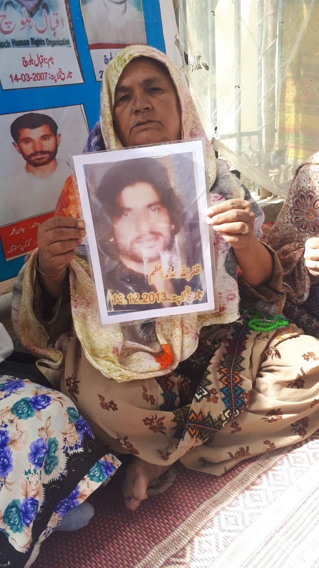 BalochTayyaba's tweet photo. These three mothers have completed 4 months in token hunger strike camp in unbearable weather of #quetta for save release of their disappeared sons but still no trace about Zafarullah , Gull Mohd Marri and Gullam Farooq. https://t.co/7rE72z3y7X