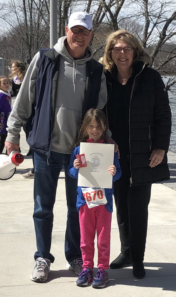 On Saturday one of our youngest 5k runners and top fundraiser, Sophia B, was awarded a Citation, presented by Representative Kate Hogan, for running her second 5k Maynard Road Race and raising over $600 to support programs for <a href="/BGC_AV/">BGCAV</a>. <a href="/repkatehogan/">Kate Hogan</a>