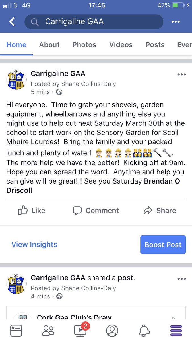 Carrigaline GAA tweet media