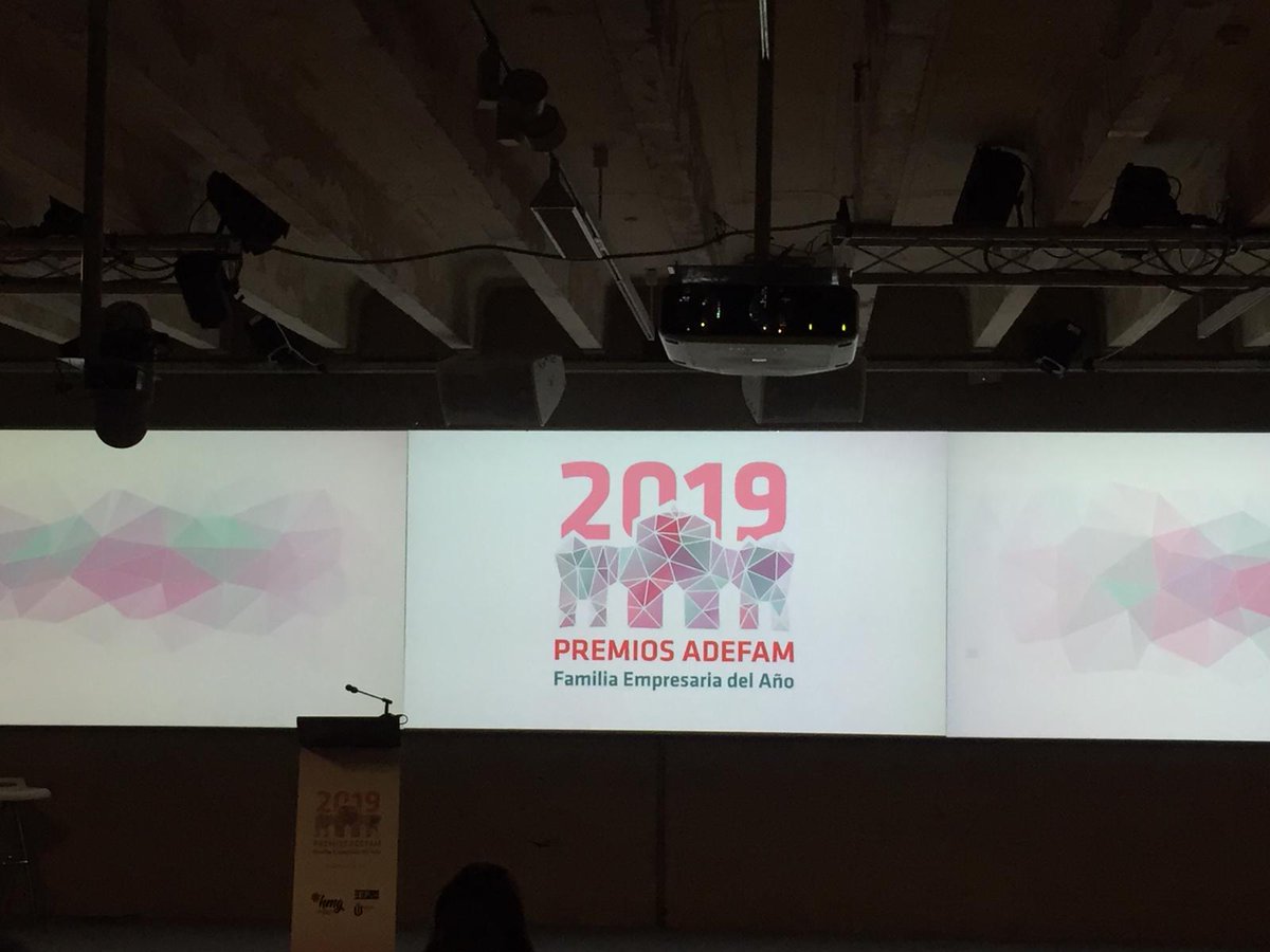 adefammadrid's tweet photo. En breve comienza entrega de los #PremiosADEFAM19, galardón a la Familia Empresaria a @JoyeriaSuarez y @aristocrazy, menciones a @vdshop4 de @GrupoVASS, @emprendeTVE de @rtve y Grupo Gmp. Patrocina @estudiosCEF - @UDIMA y @SomosHMG (MIOGROUP). https://t.co/ACu0zACyiC