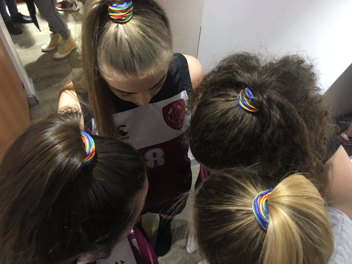 We are also wearing the rainbow laces @TeamHallam <a href="/SheffVarsity/">Sheffield Varsity</a>