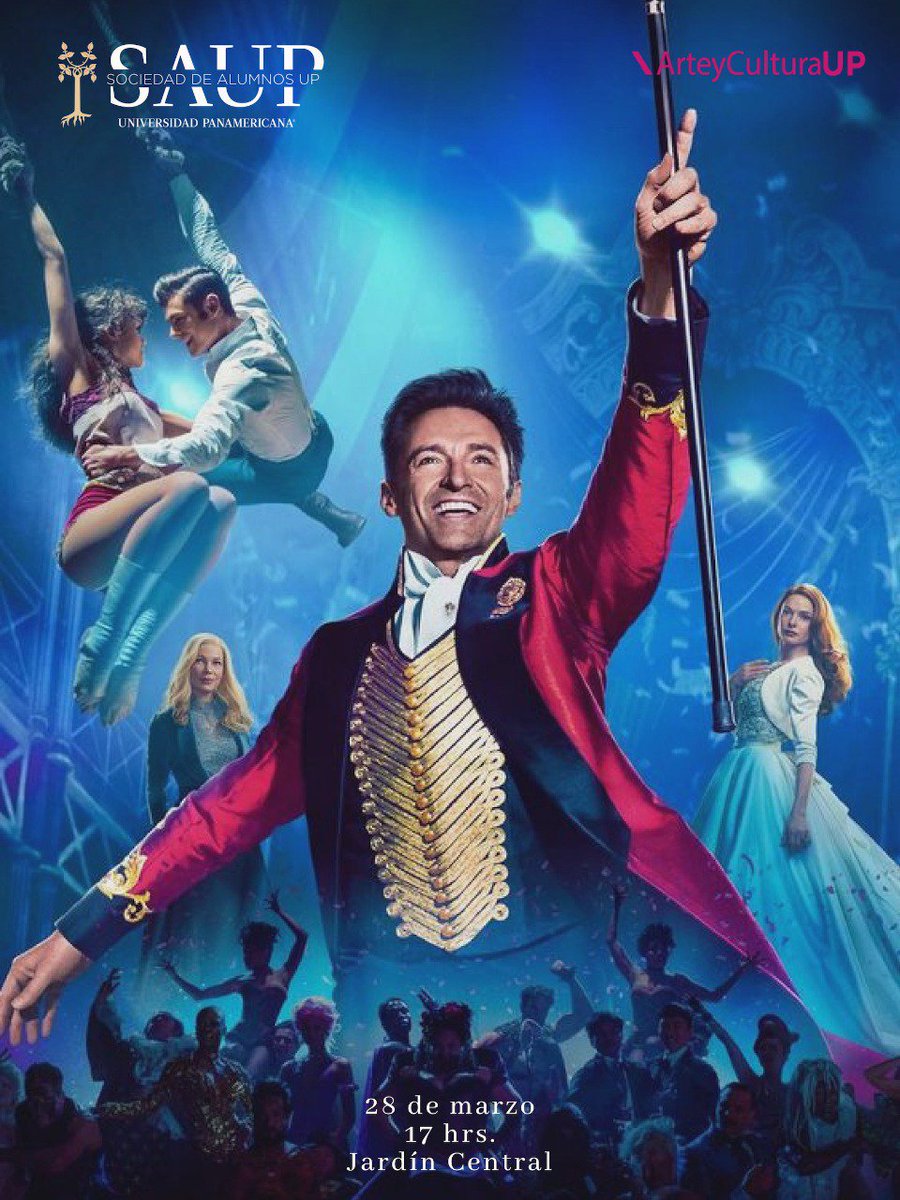 RhUP11's tweet photo. ¡Ya casi! No olviden apartar la fecha, The Greatest Showman en Jardín Central. #ViveUP #SAUP 🥨🍿 https://t.co/lxU7a3QpX0