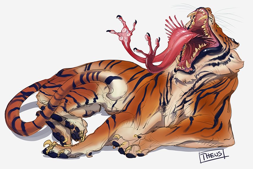 BeastofOblivion's tweet photo. Strange tiger. https://t.co/vVQSZHAVNE