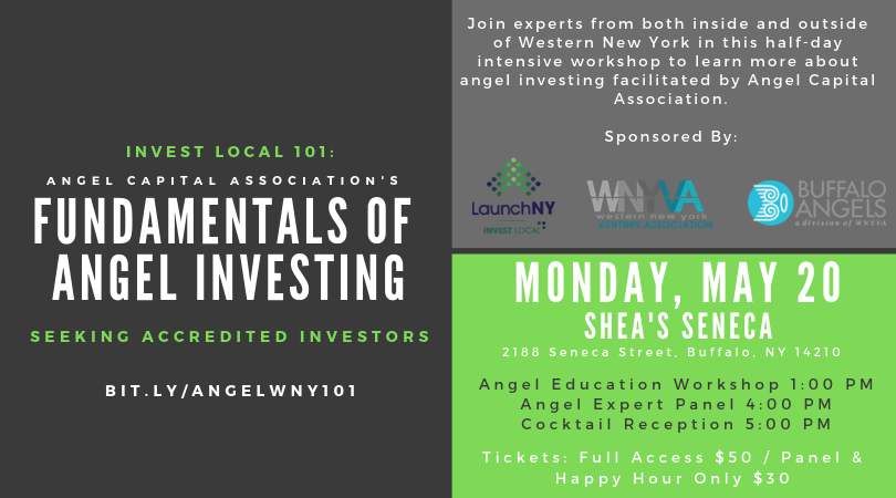 Launch_NY's tweet photo. Seeking Accredited Investors for our upcoming Fundamentals of Angel Investing Workshop on May 20th. 
Register today!

https://t.co/cthiTLiJIf https://t.co/AwzNuWFxIY