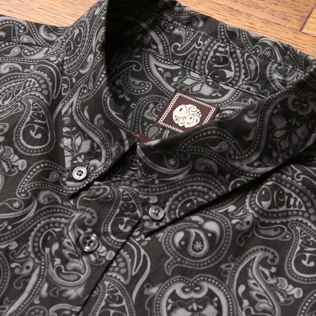 Pretty Green signature paisley shirt. Available in navy, black and vintage. Shop now: bit.ly/2TdIDLP