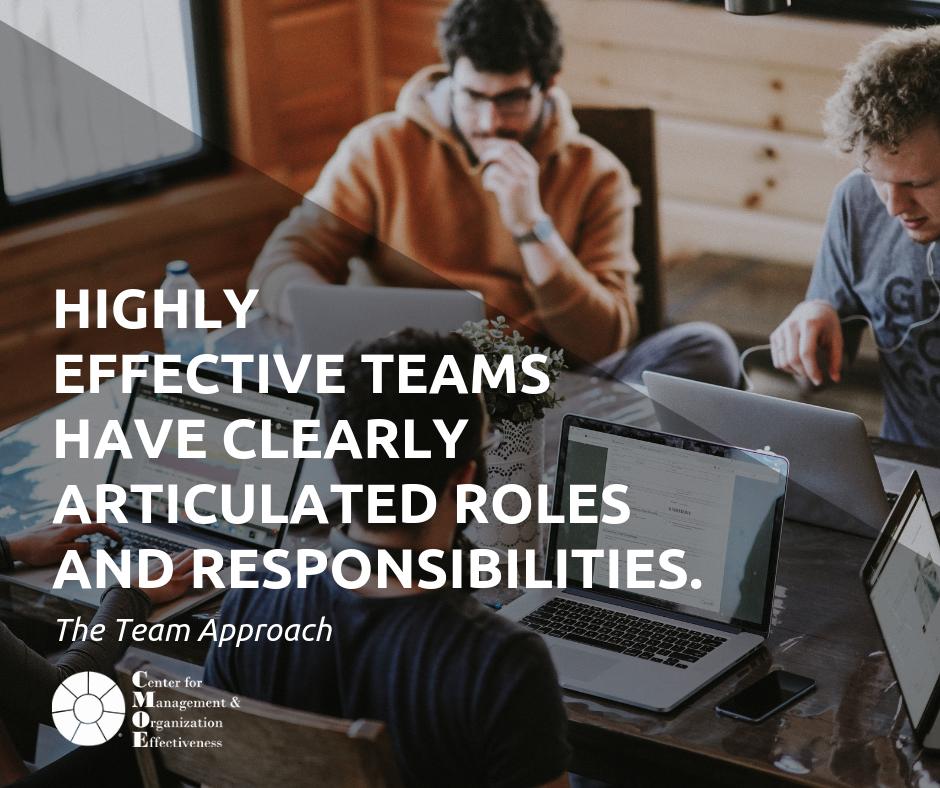 "Highly effective teams have clearly articulated roles and responsibilities." — The Team Approach

#MondayMotivation #Quote #Teamwork