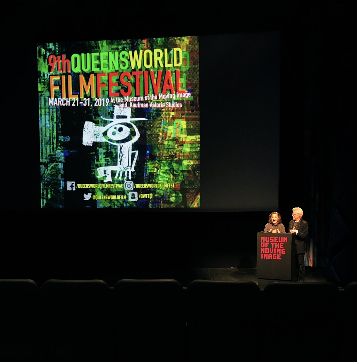 RagDollMovie's tweet photo. It was such a joy to spend time with Katha &amp; Don at @QueensWorldFilm. People like this, who passionately care about Film, give honest, helpful feedback, AND give opportunity to kids - are the people we all need in our lives. https://t.co/6oXPn1tsR9