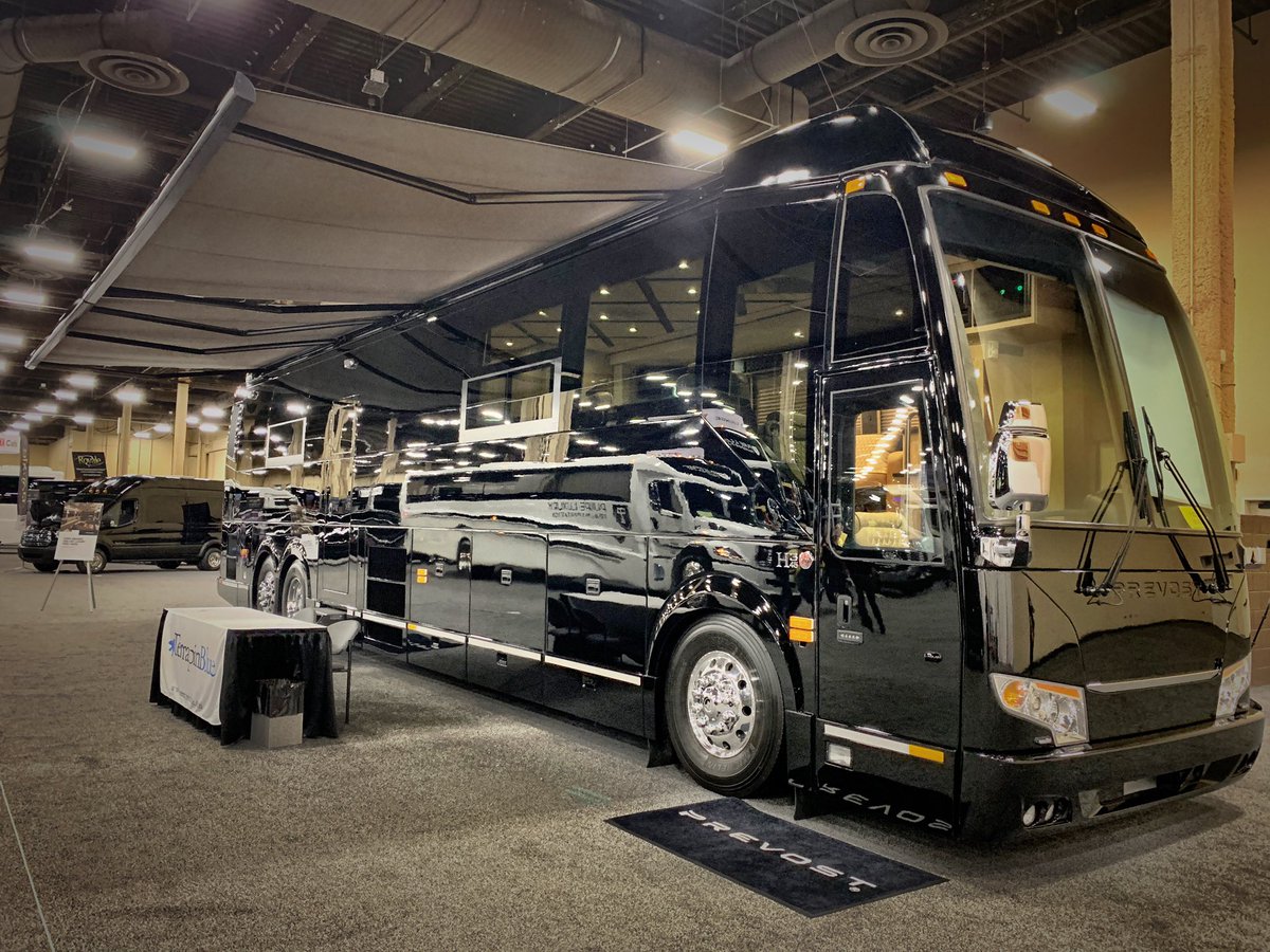 onthebusblue's tweet photo. On The Bus would like to thank our friends at @PrevostCoach for use of this gorgeous H3-45 Corporate Coach during the 2019 #LCTShow in Las Vegas.  Stop by and see the team at Booth S-B... #onthebusblue https://t.co/AqBR6GhcNo