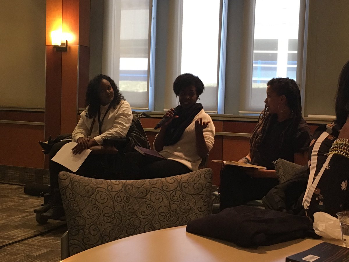 alphaabebe's tweet photo. @HCCI1 @sandela @policingblack @SJAM_HWDSB @McMasterU A beautiful room full of #Black high school students from Sir. John A McDonald @McMasterU listening to #SandyHudson &amp; #RobynMaynard talk about Blackness &amp; Academia. My 17 yr old self is so jealous of them! #OntarioBlackYouthActionPlan.. @HCCI1 @sandela @policingblack @SarahJama_ https://t.co/JpB13mazNF