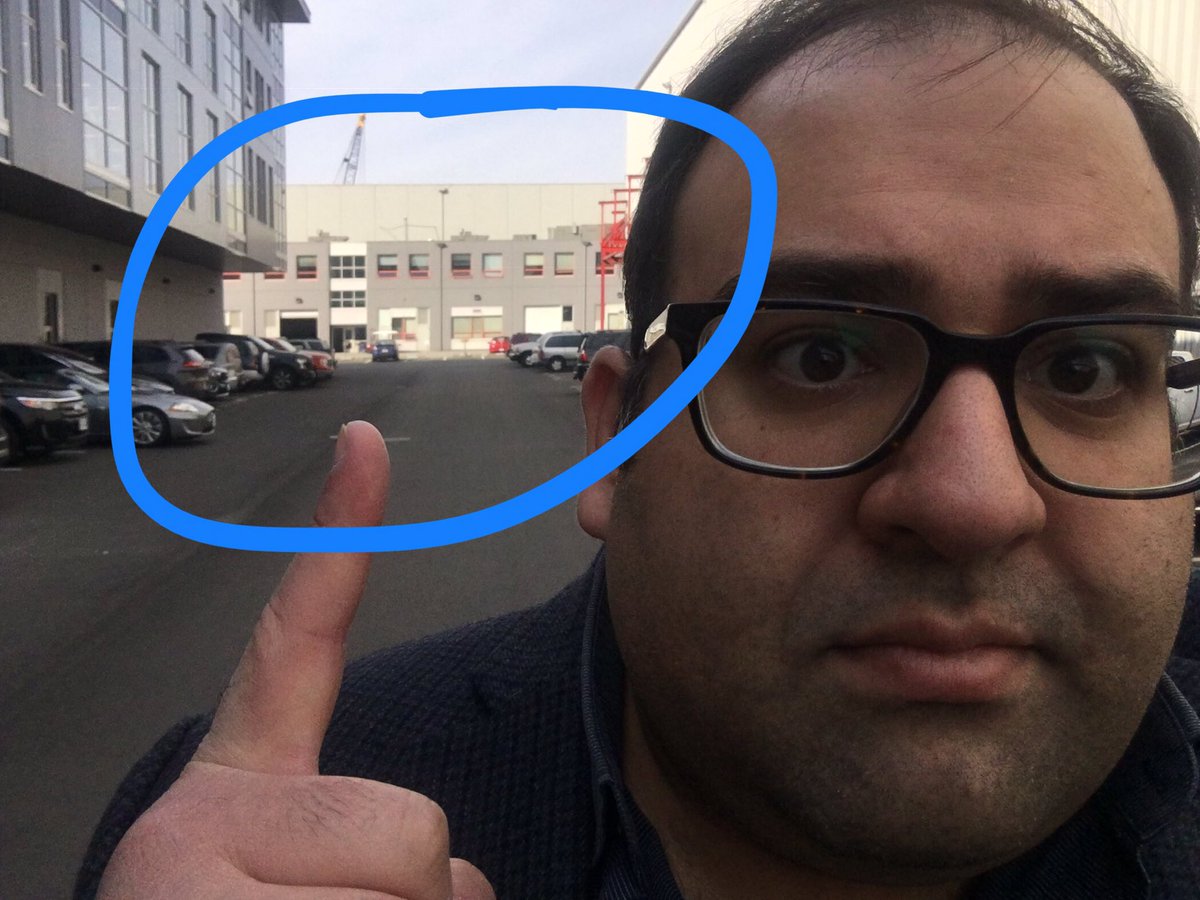 madaboutyoupod's tweet photo. This one is specifically for @MacWJackson — I’m randomly in Vancouver for a gig and apparently am on the lot where they filmed  #MacGyver and that soundstage in the back was apparently built for the show! -@jonnymarbles https://t.co/hpHG5YZSqD