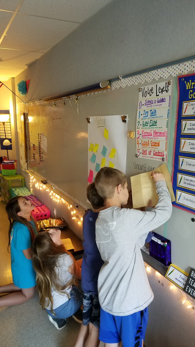 MrsHolbrook_4th's tweet photo. After our Gallery Walk of Writing TEKS Clusters we used our interesting findings as an exit ticket! #EvidenceofLearning @LampasasHSE #GoBeyondLampasas https://t.co/KpxV7qi94r