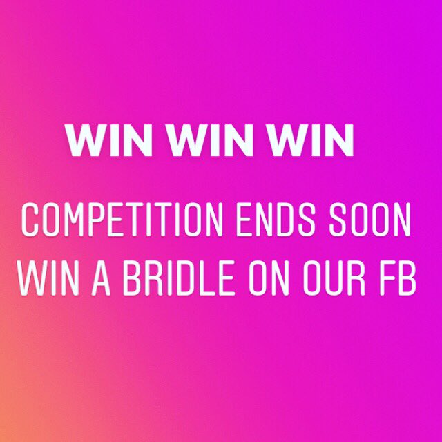 StampedeEq's tweet photo. Don’t forget to enter our win a bridle ends soon on our FB page . Pls RT #poniemadmollie #DayGee #GoodVetPetGuide #HorseHour #EquineHour #HorseChatHour #riderhour https://t.co/1vGQ7MCE7j