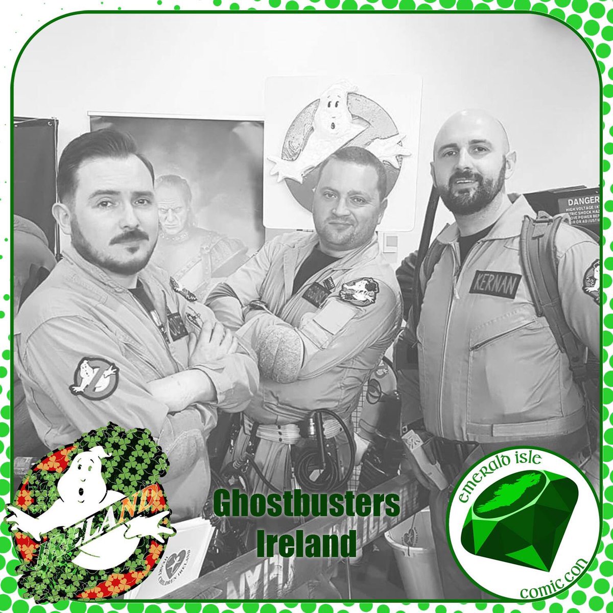 EmeraldIsleCC's tweet photo. Joining us at Emerald Isle Comic Con on 11th &amp; 12th May 2019 at South13, Belfast will be Ghostbusters Ireland!

Tickets can be purchased through the website via Eventbrite or PayPal starting at £12.00 for Adults

https://t.co/FZ2LKFnNW9

#EICC #GhostbustersIreland #WhoYaGonnaCall https://t.co/Uryrn5MxNq
