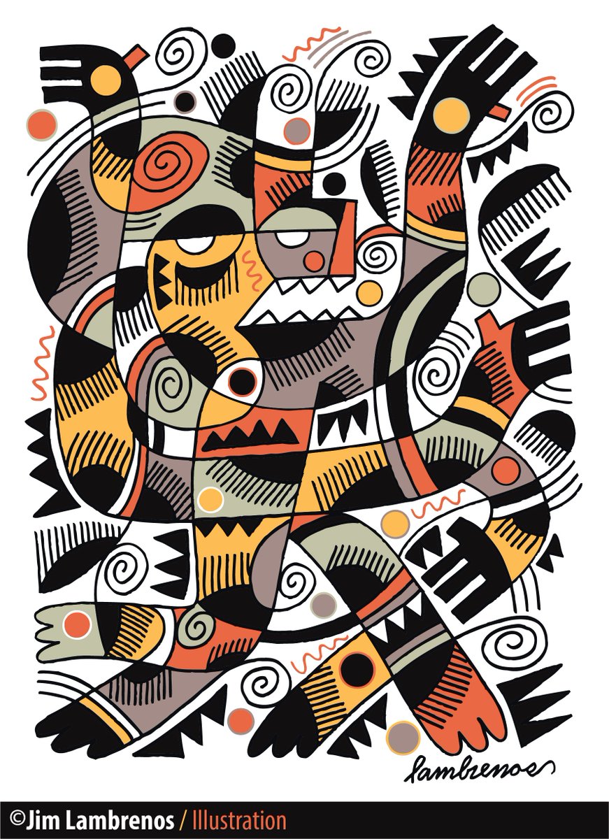 JimLambrenos's tweet photo. "Mythological Gargoyle" Abstract Graphic Motif #Graphic #Mythology #Abstract #Motif #Gargoyle https://t.co/ZKb30OgK3v