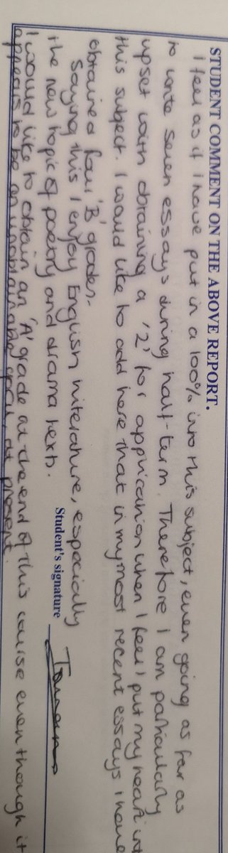 PhoenixEdSarah's tweet image. Well it seems like I disagreed with my school report 😂 @MrPranPatel this is from the teacher who said I wouldn't amount to anything #schoolreports #disaffected