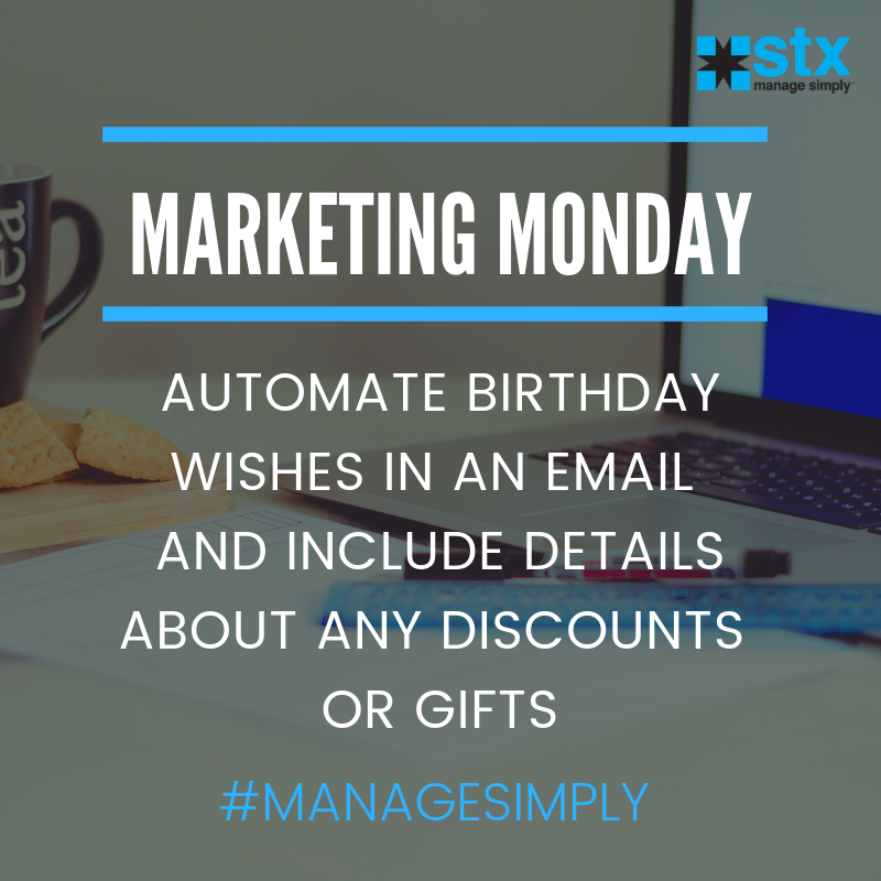 stxsoftware's tweet image. Automated Marketing available in STX Software!  Check it out today!  #managesimply