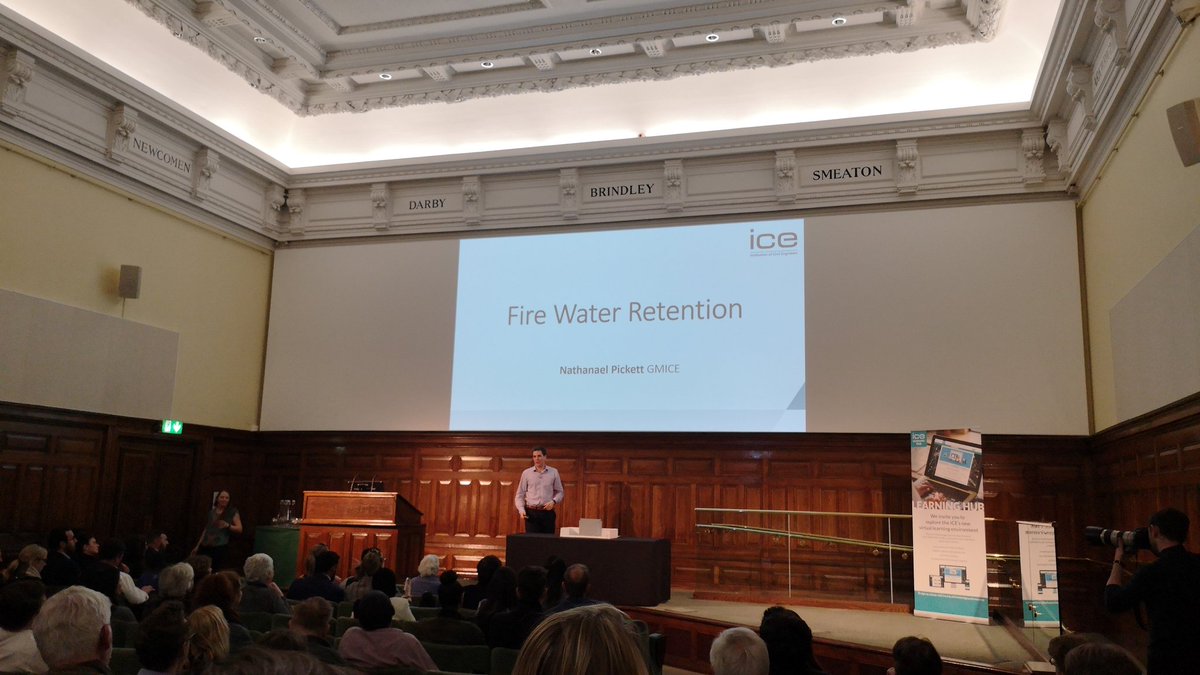 ICE_SEEngland's tweet image. First up tonight in #Pitch200 is Nathanael Pickett @Trant_Eng, presenting about Fire Water Retention #ThisisCivilEngineering #ICEWaterEng @ICE_SouthBranch