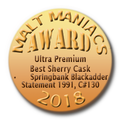 FountanaA's tweet photo. Two solid awards for Blackadder Whisky from the @MaltManiacs https://t.co/9XpVaJjXot