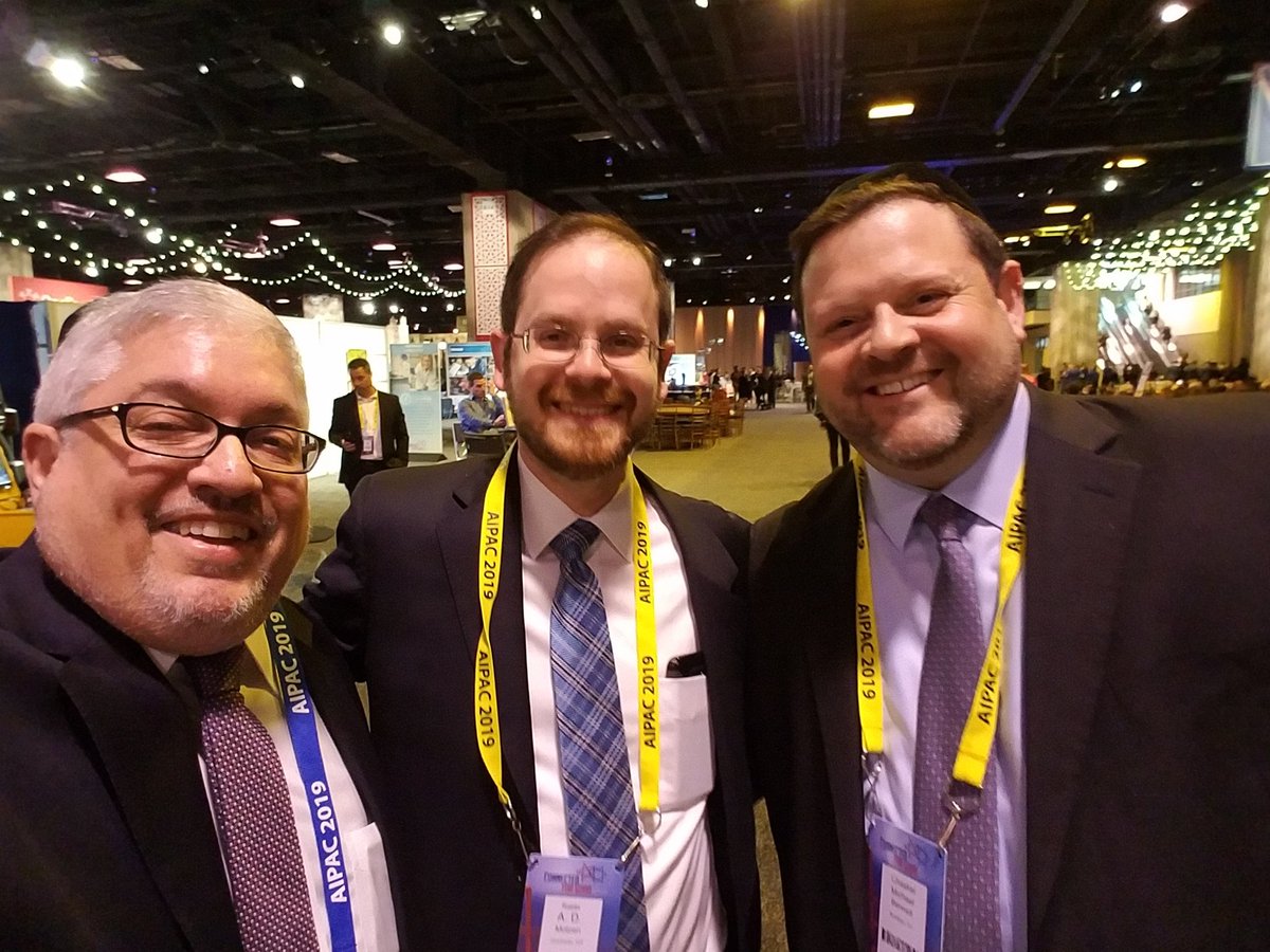 JoshPruzansky's tweet photo. It's been so long since I have tweeted I forgot that it is an @ instead of a #. In honor of @ChaskelBennett and @ADMotzen at #AIPAC2019 https://t.co/nOiRvKZmdX