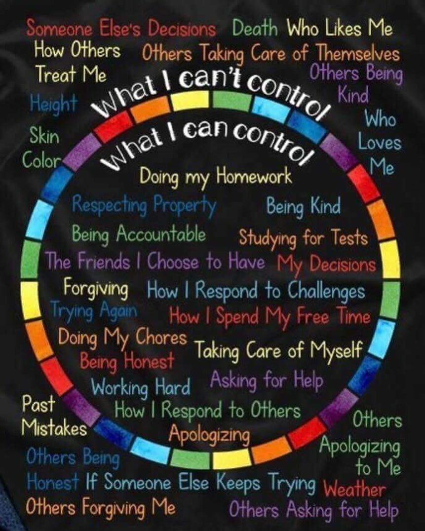 It's Motivational Monday! Try not to worry about things that are out of your control. Focus on what you can control this week! #motivationalmonday