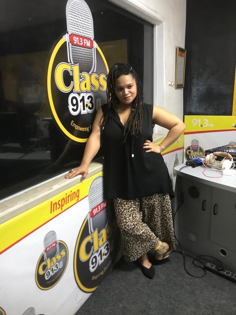 TICGhana's tweet photo. #YoChale ! @senadagadu made a stop at @Class913fm earlier today where she was hosted by @MrBenjamine on the #ClassDrive ! https://t.co/pCwiKuQPyB