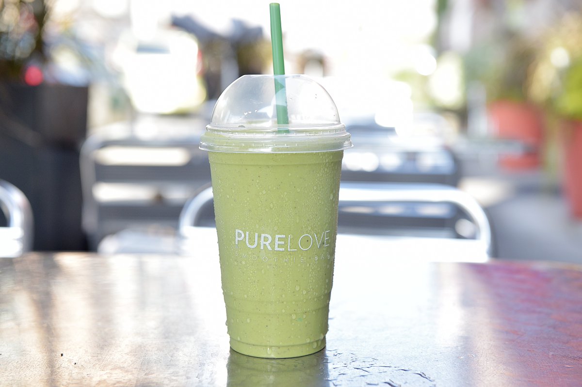 Our classic green smoothie: The Green Warrior. Pretty much everyone's favorite. Simple &amp; delicious. Spinach, banana, almond butter, dates &amp; almond milk. Add a scoop of organic protein powder to sustain you for longer.
