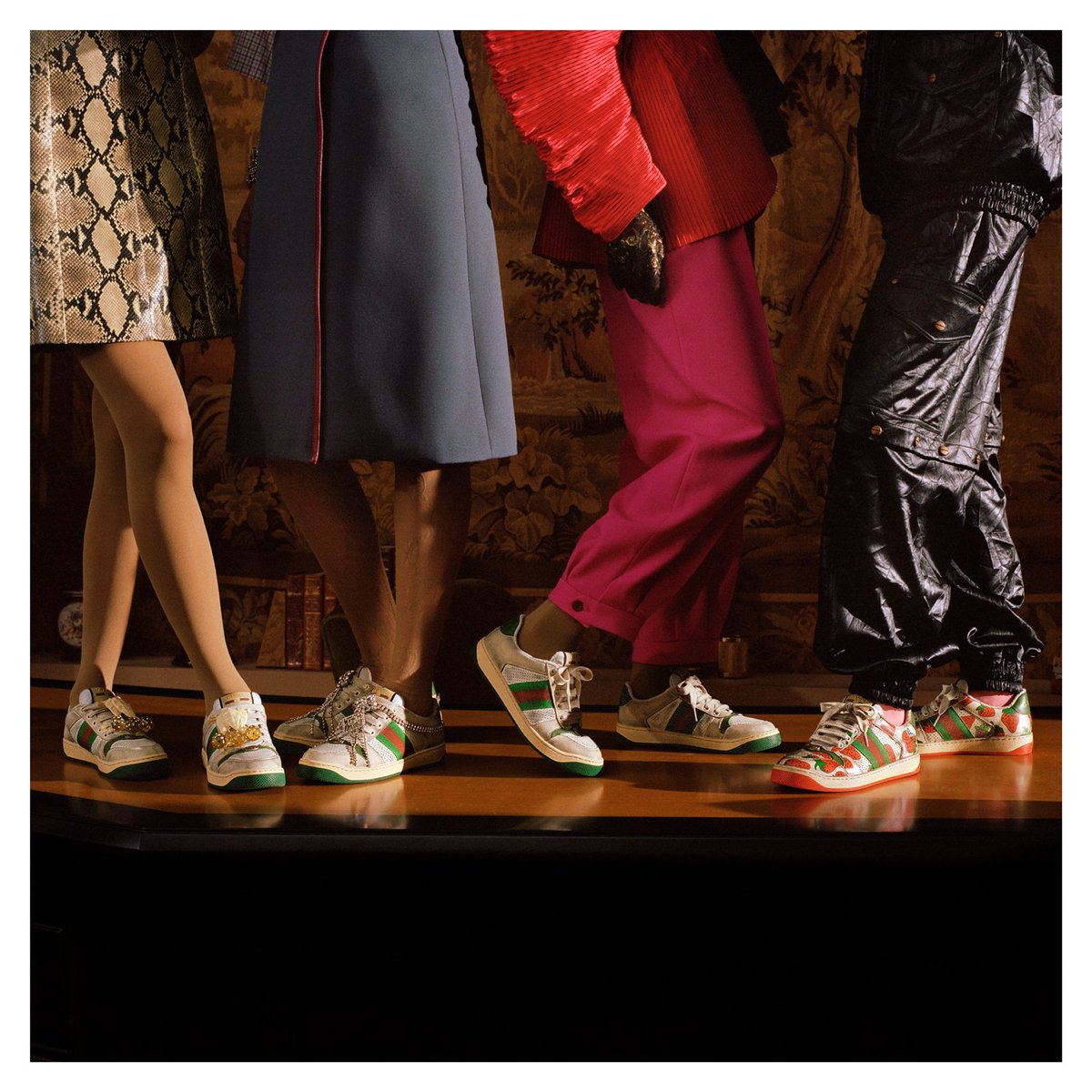 gucci jewel trainers