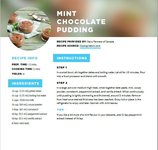 EatSmartSK's tweet photo. Treat that sweet tooth with this Mint Chocolate Pudding! https://t.co/L2gO72R7ct